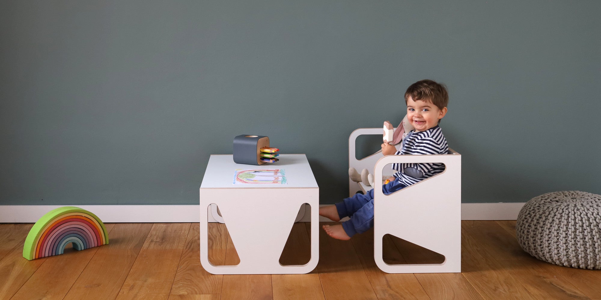 Kinderbank Lilo Wendebank und Kindertisch von WILJA