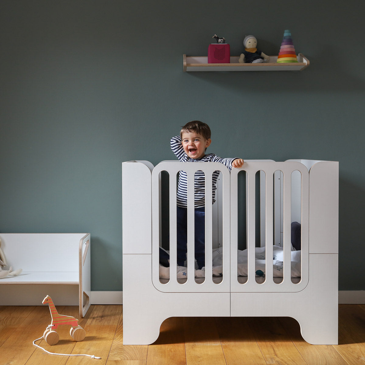 WILJA mitwachsendes Kinderbett Minimalmaxi vom Babybett bis zum Juniorbett von 0 bis 10 Jahre