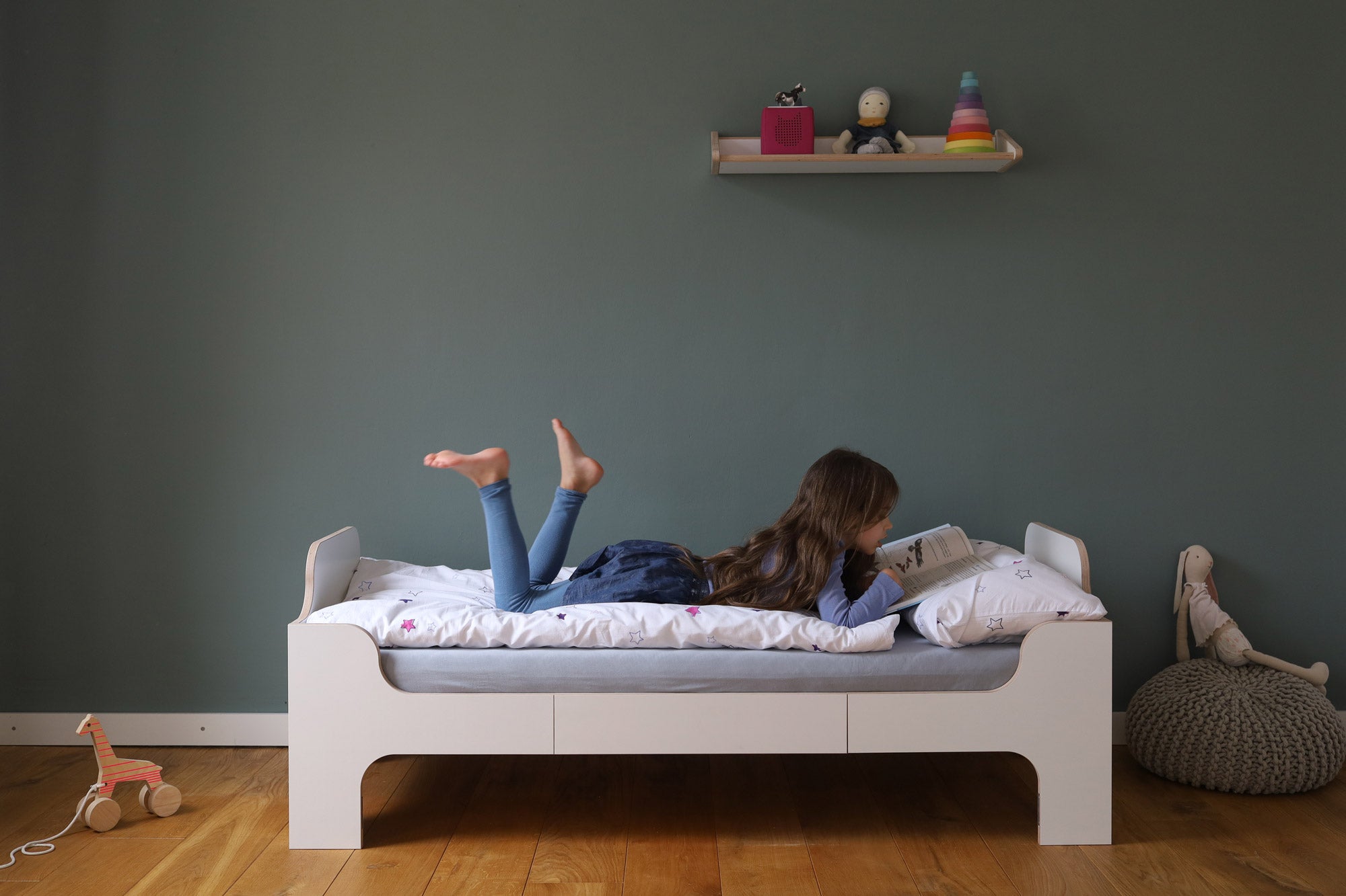 mitwachsendes Babybett / Kinderbett Minimalmaxi von WILJA als Juniorbett