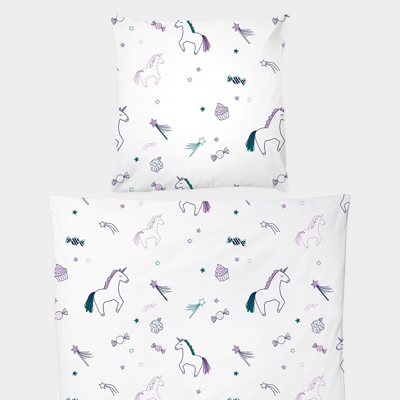 BETTWÄSCHE UNIQUE UNICORN LILA von Katha Covers