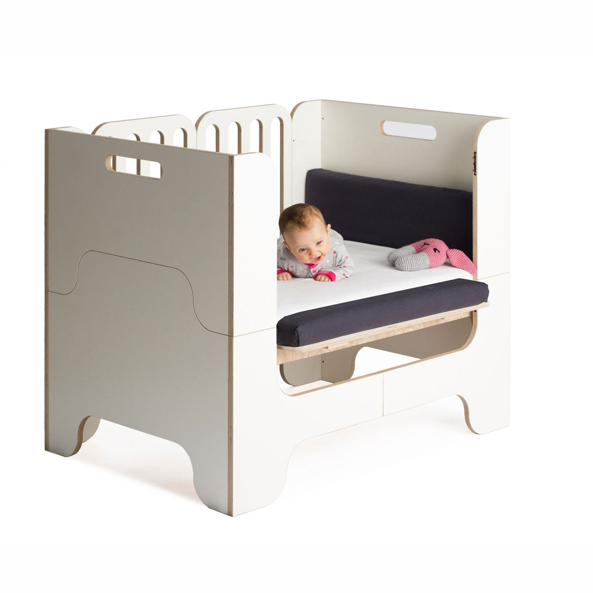 WILJA mitwachsendes Kinderbett Minimalmaxi Babybett Beistellbett