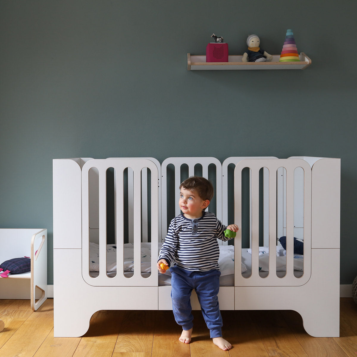 WILJA mitwachsendes Kinderbett Minimalmaxi von 0 bis 10 Jahre