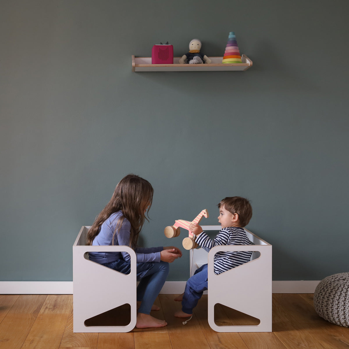 Erweiterungsset Kinderbank für Bettrücken Minimalmaxi