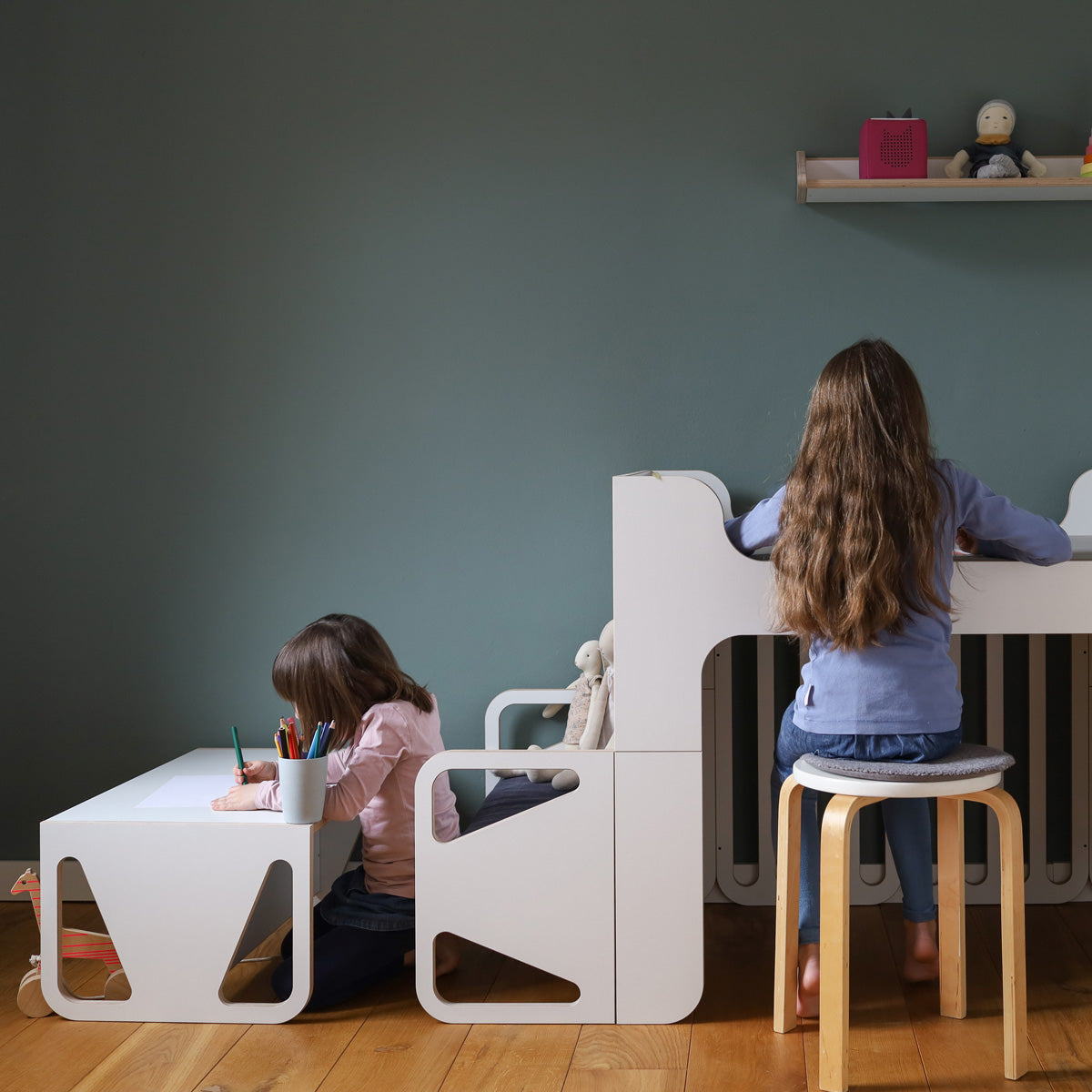 Erweiterungsset Kinderbank für Bettrücken Minimalmaxi