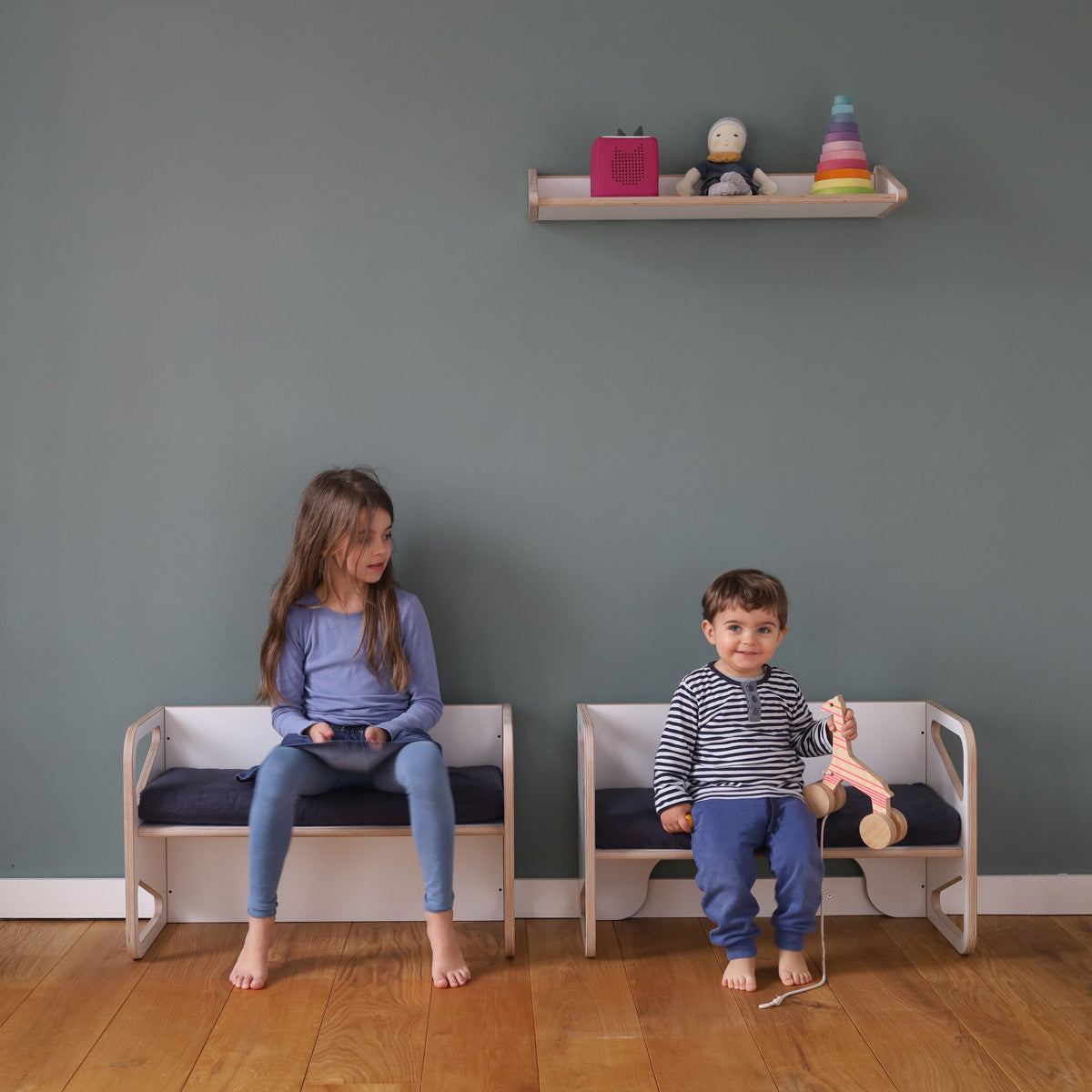 Erweiterungsset Kinderbank für Bettrücken Minimalmaxi