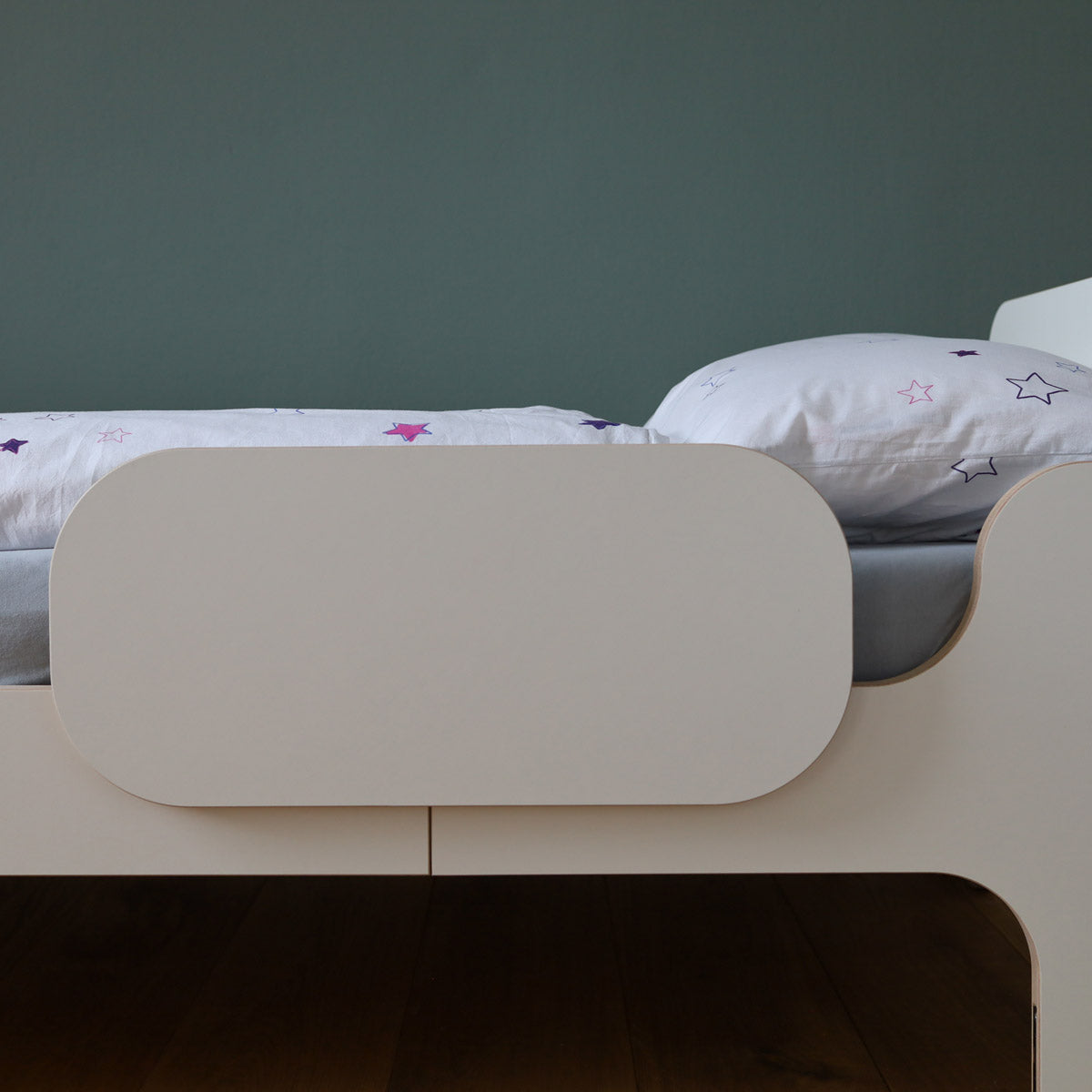WILJA Rausfallschutz aus Holz für Kinderbett Minimalmaxi und Jugendbett Jona